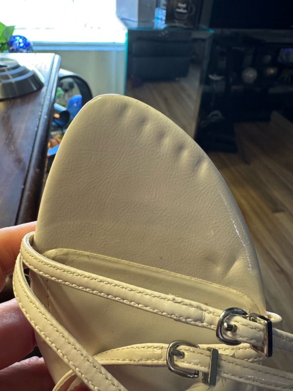 NWT Zara White Strappy Mid-Heel Sandal Heels - Picture 14 of 14